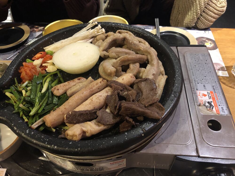 ChumChumMi-韓國菜-烤牛腸-未剪開