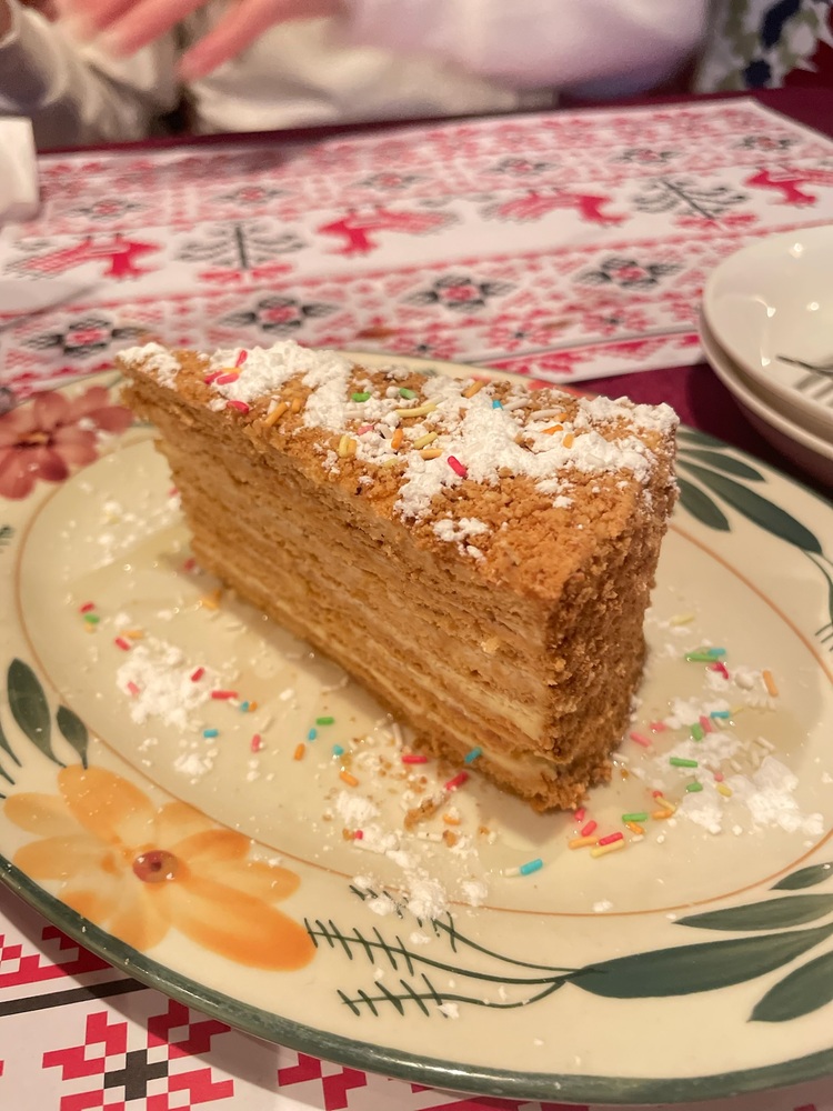 中環美食-東歐餐廳-東歐美食-烏克蘭風味蜂蜜蛋糕